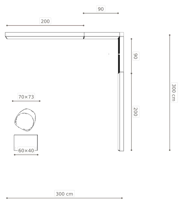 Rzut z wymiarami