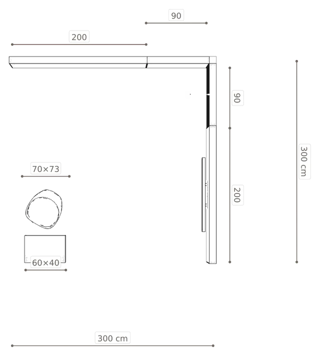 Rzut z wymiarami