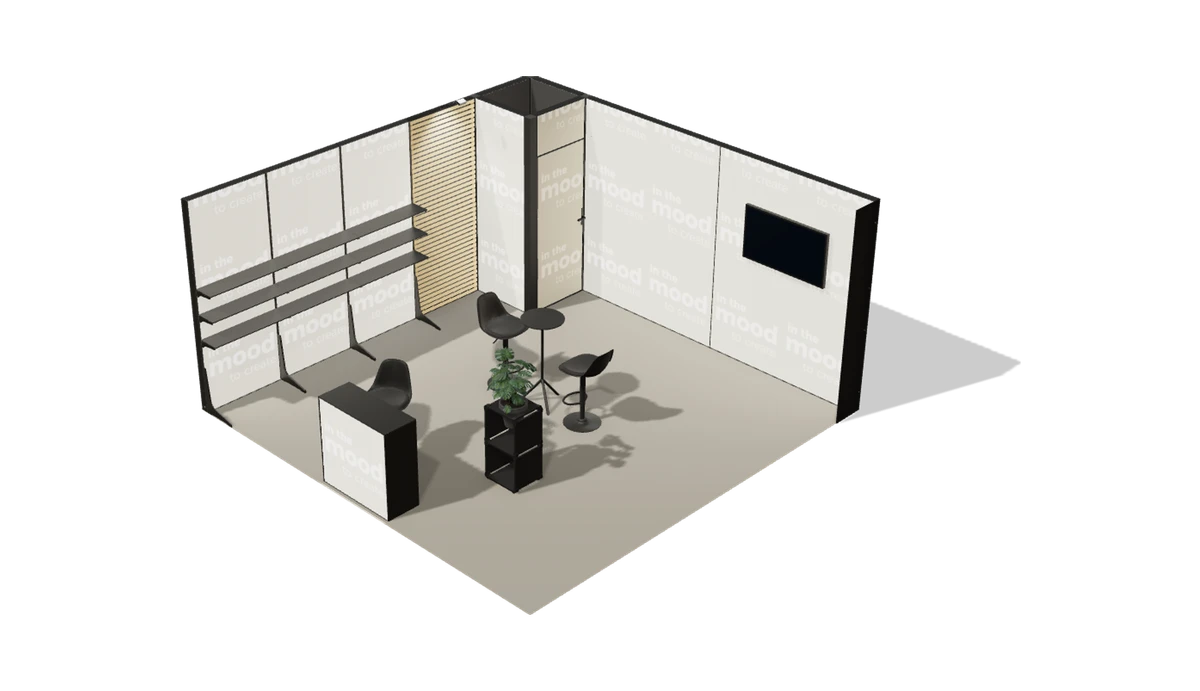 Widok stoiska z góry