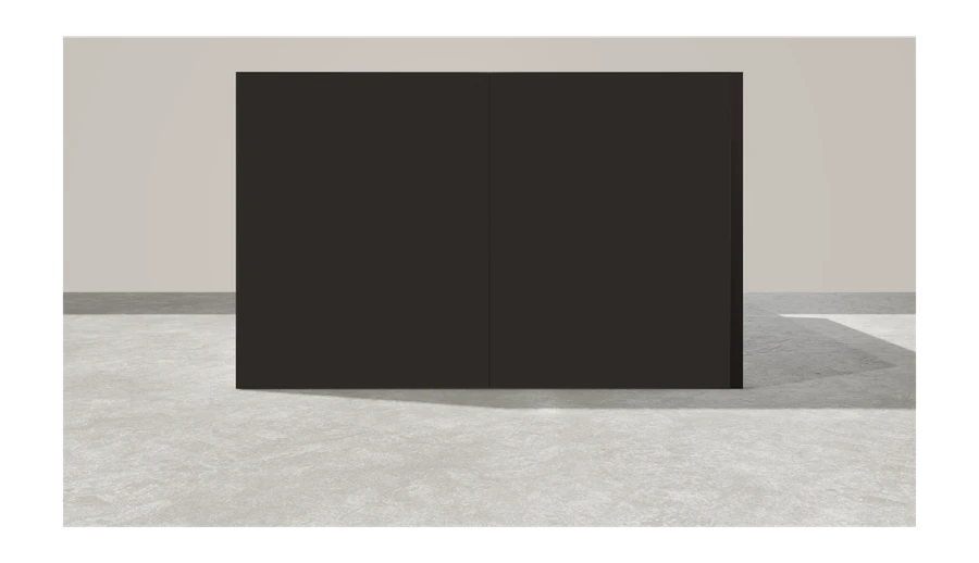 Z boku stoiska targowego stoisko szeregowe 5x4 m100 led ekspozycyjny z1 r1 s0 l1 e1 p0 w0 m0 g0 a0 v2 o1