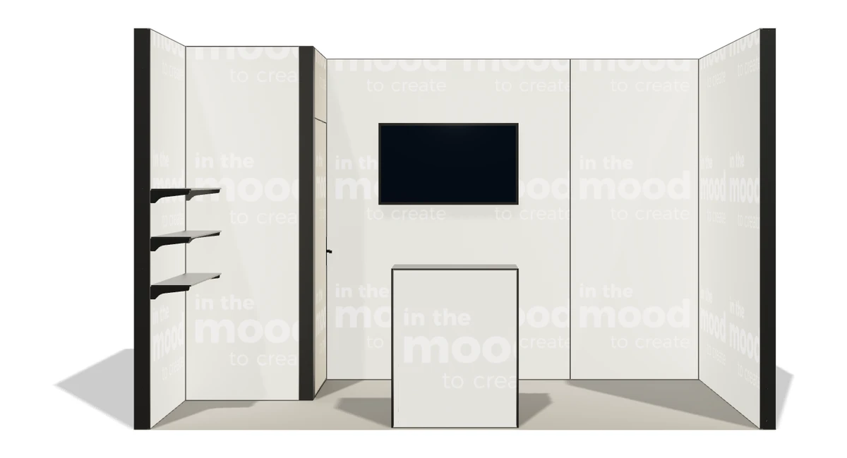 Okładka oferty stoiska stoisko szeregowe 4x2 m100 led  ekspozycyjny z1 r1 s0 l1 e1 p0 w0 m0 g0 a4 v2 o1