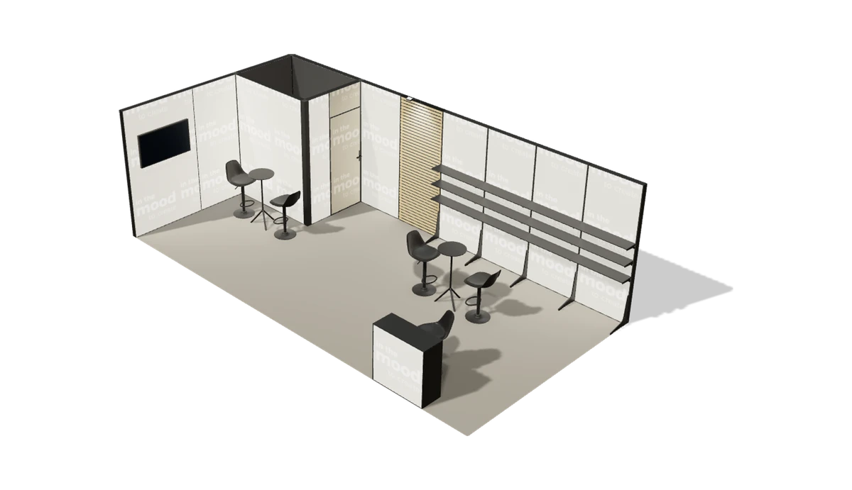 Widok stoiska z góry