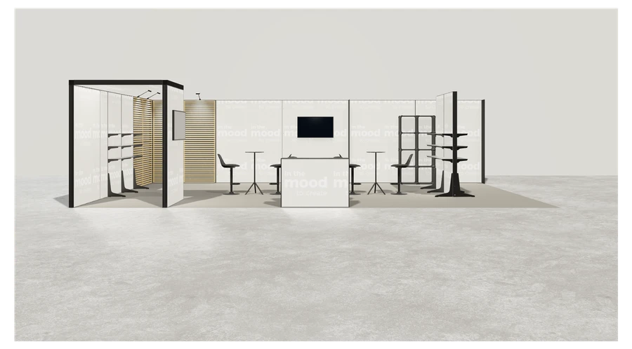 Od frontu stoiska targowego stoisko narozne lewe 10x6 m100 led  pelny z0 r1 s2 l1 e1 p0 w1 m1 g2 a0 v2 o2