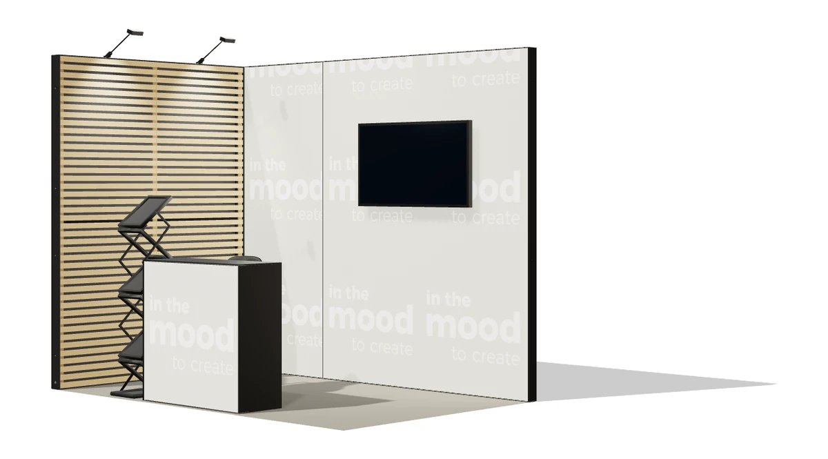 Okładka oferty stoiska stoisko narozne lewe 3x2 m100 led  z ekranem z0 r0 s0 l1 e1 p0 w0 m0 g0 a2 v2 o5