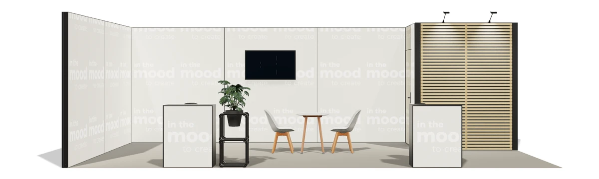 Okładka oferty stoiska stoisko narozne lewe 8x4 m100 led  z zapleczem xl z3 r0 s0 l1 e1 p0 w0 m0 g0 a1 v2a o4