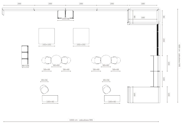 Rzut z wymiarami
