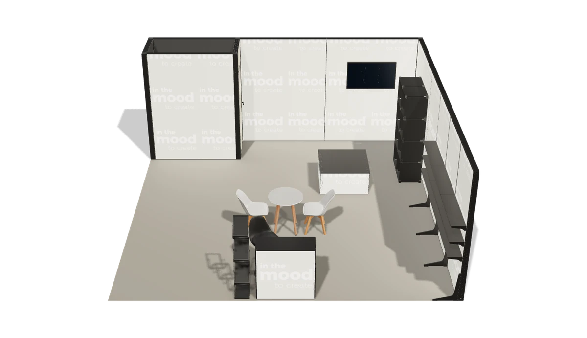 Widok stoiska z góry