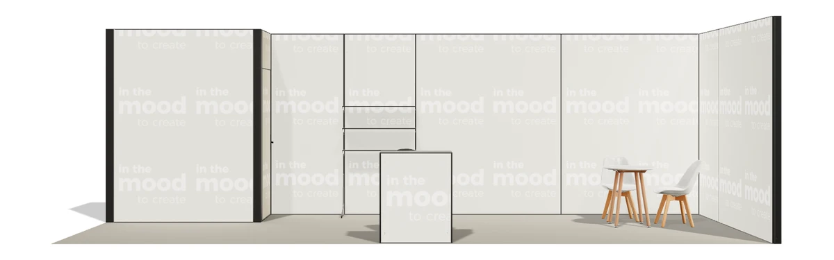 Okładka oferty stoiska stoisko narozne prawe 8x3 m100 led ekspozycyjny z2 r1 s0 l1 e0 p0 w2 m0 g0 a4 v2a o4