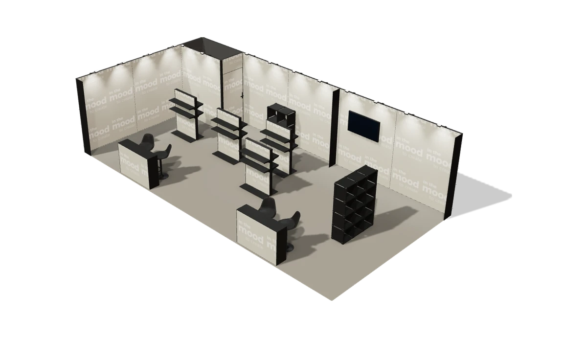 Widok stoiska z góry