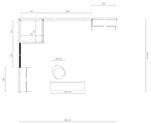 Rzut z wymiarami