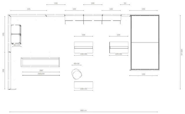 Rzut z wymiarami