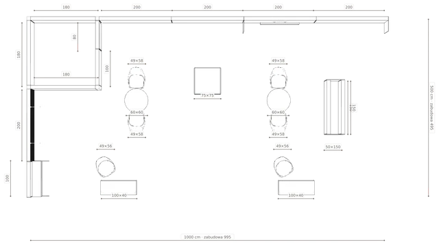 Rzut z wymiarami