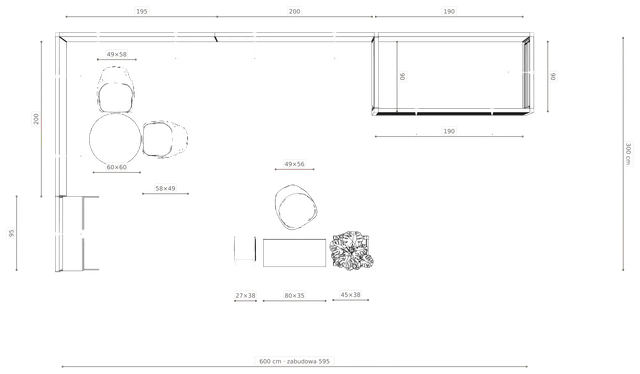 Rzut z wymiarami