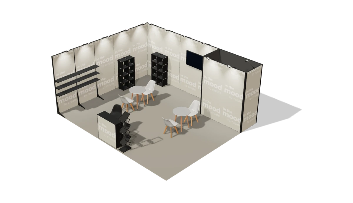 Widok stoiska z góry