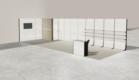 Stoisko w systemie M100 LED