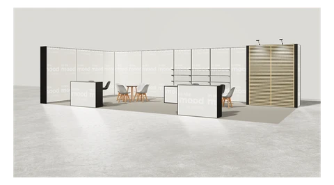 Stoisko w systemie M100 LED