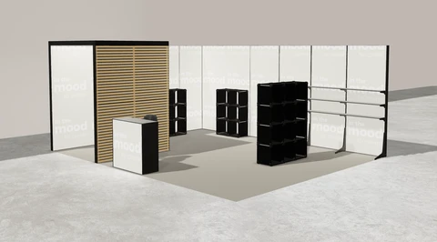 Stoisko w systemie M100 LED