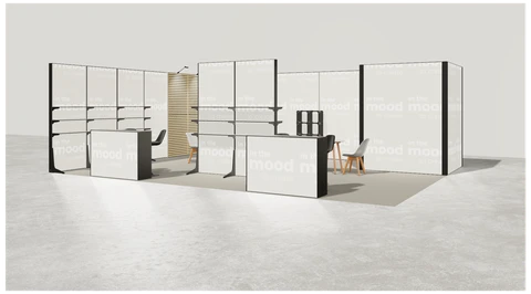 Stoisko w systemie M100 LED
