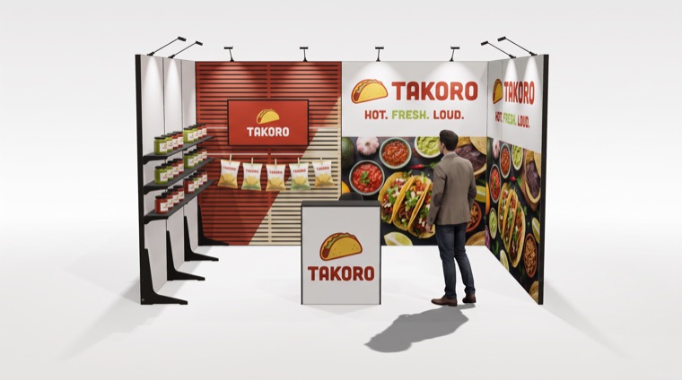M50 4x3 m, szeregowe — grafika marki TAKORO