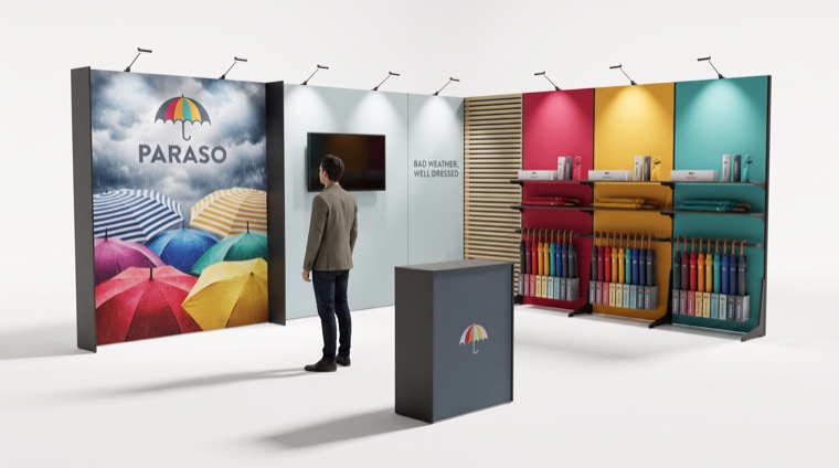 M50 5x4 m, narożne prawe — grafika marki PARASO